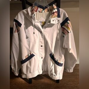 Women’s Vintage White Windbreaker size small